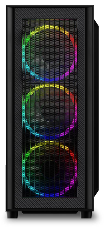 CAJA ATX SHARKOON RGB WAVE 2XUSB3.0 RGB SIN FUENTE NEGRO - detalle