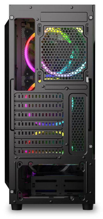 CAJA ATX SHARKOON RGB WAVE 2XUSB3.0 RGB SIN FUENTE NEGRO - detalle