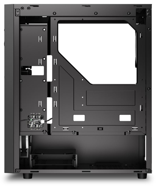 CAJA ATX SHARKOON RGB WAVE 2XUSB3.0 RGB SIN FUENTE NEGRO - detalle