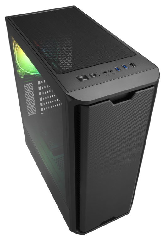 CAJA ATX SHARKOON SK3 2XUSB3.0 SIN FUENTE RGB NEGRO - detalle