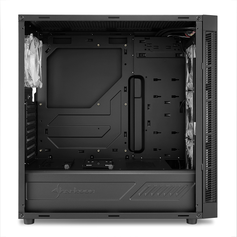 CAJA ATX SHARKOON TG5 PRO 2XUSB3.0 2XUSB2.0 SIN FUENTE RGB NEGRO - detalle