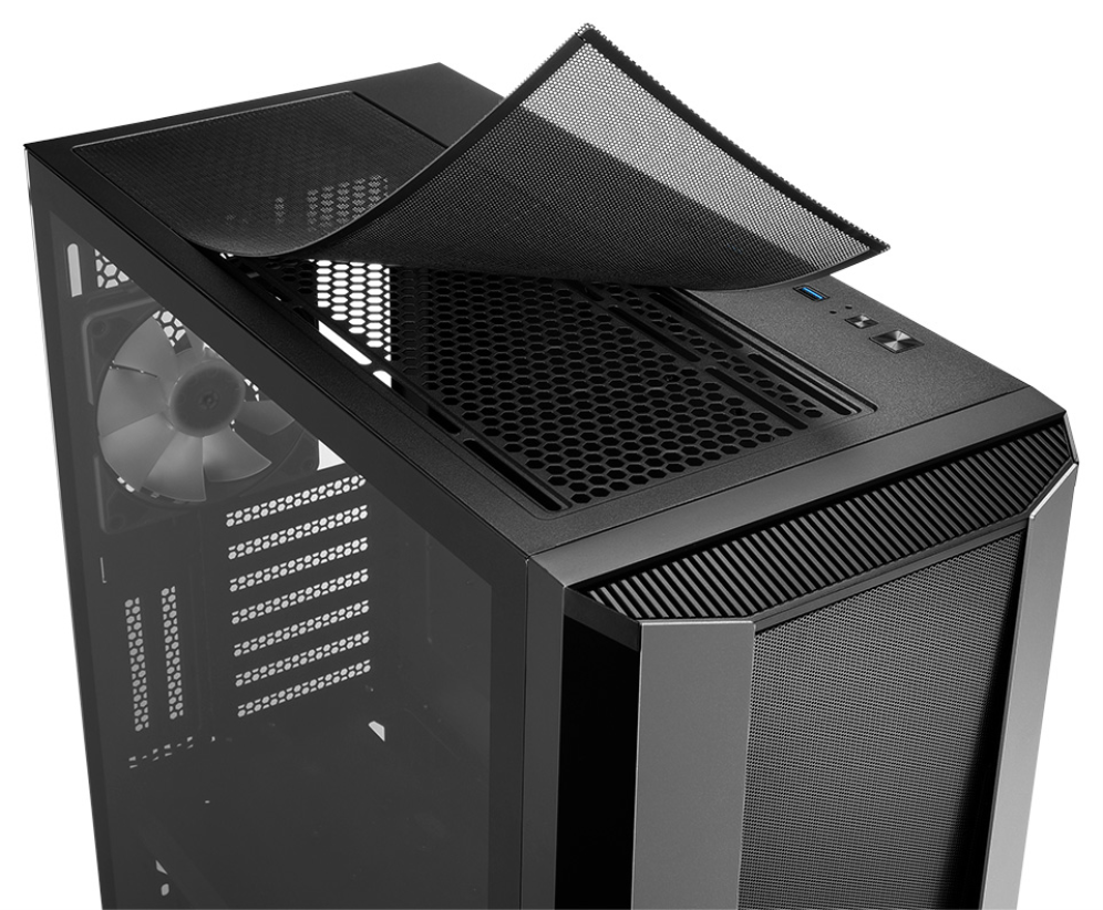 CAJA ATX SHARKOON TG7M 2XUSB3.0 SIN FUENTE NEGRO - detalle