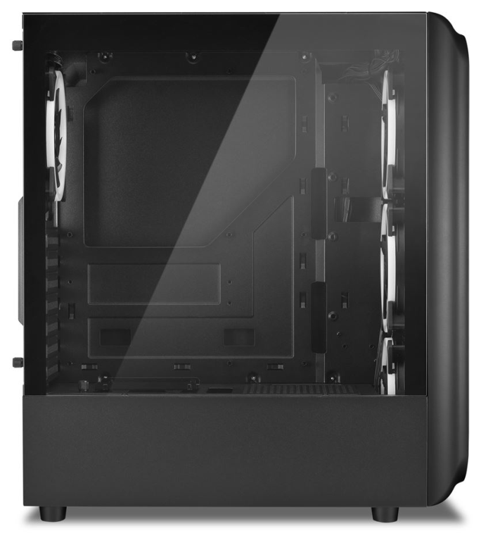 CAJA ATX SHARKOON TK5M RGB 2XUSB3.0 1XUSBtipoC SIN FUENTE NEGRO - detalle