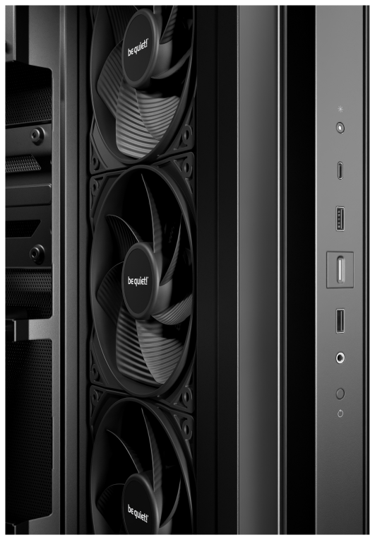 CAJA BEQUIET LIGHT BASE 600 DX ATX SIN FUENTE ARGB NEGRO - detalle