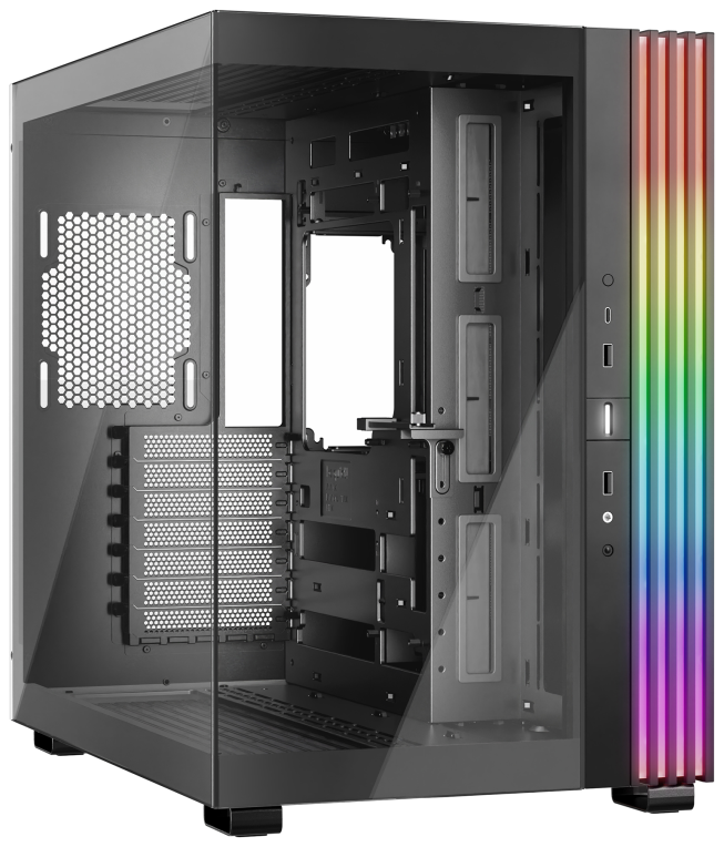 CAJA BEQUIET LIGHT BASE 600 DX ATX SIN FUENTE ARGB NEGRO