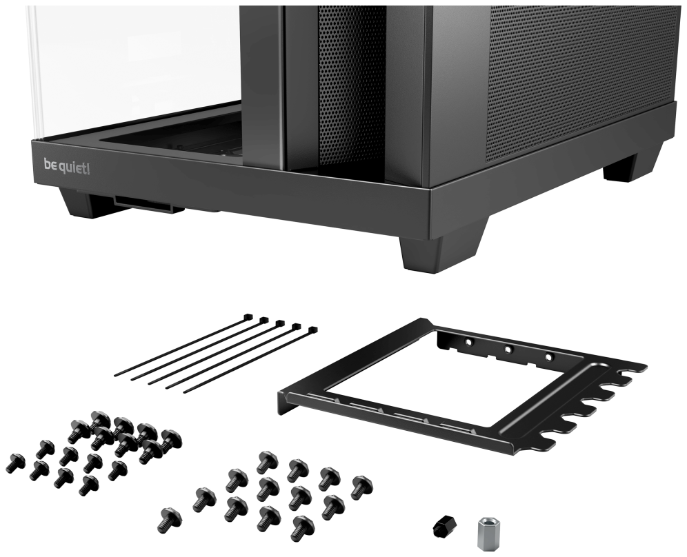 CAJA BEQUIET LIGHT BASE 600 DX ATX SIN FUENTE ARGB NEGRO - detalle