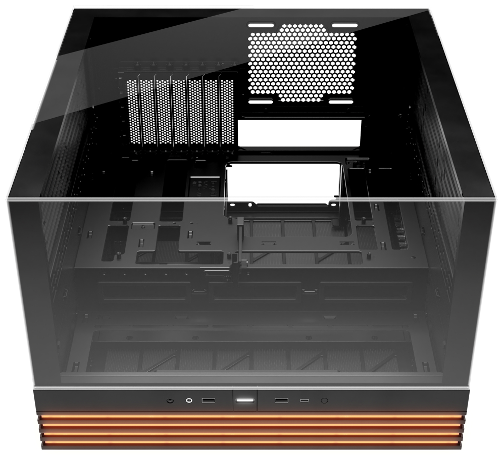 CAJA BEQUIET LIGHT BASE 600 DX ATX SIN FUENTE ARGB NEGRO - detalle