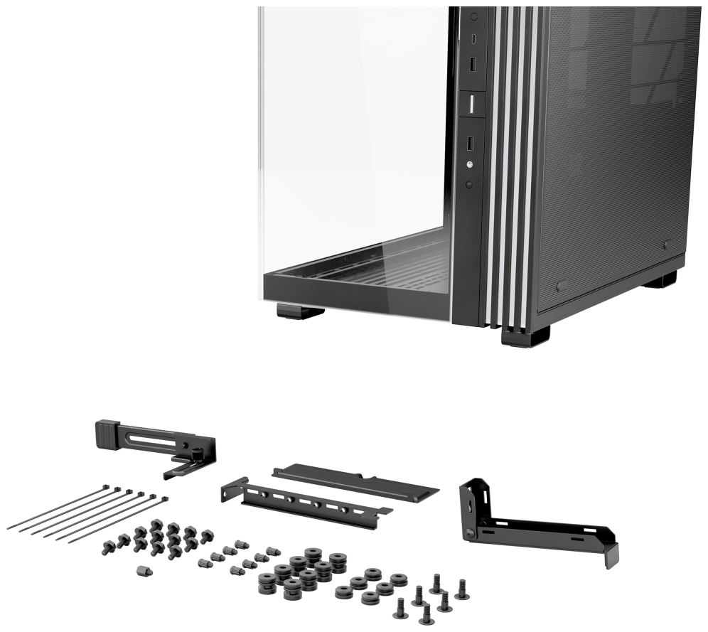 CAJA BEQUIET LIGHT BASE 600 DX ATX SIN FUENTE ARGB NEGRO - detalle