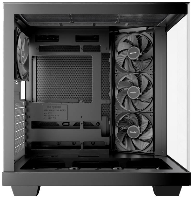 CAJA BEQUIET LIGHT BASE 600 DX ATX SIN FUENTE ARGB NEGRO - detalle