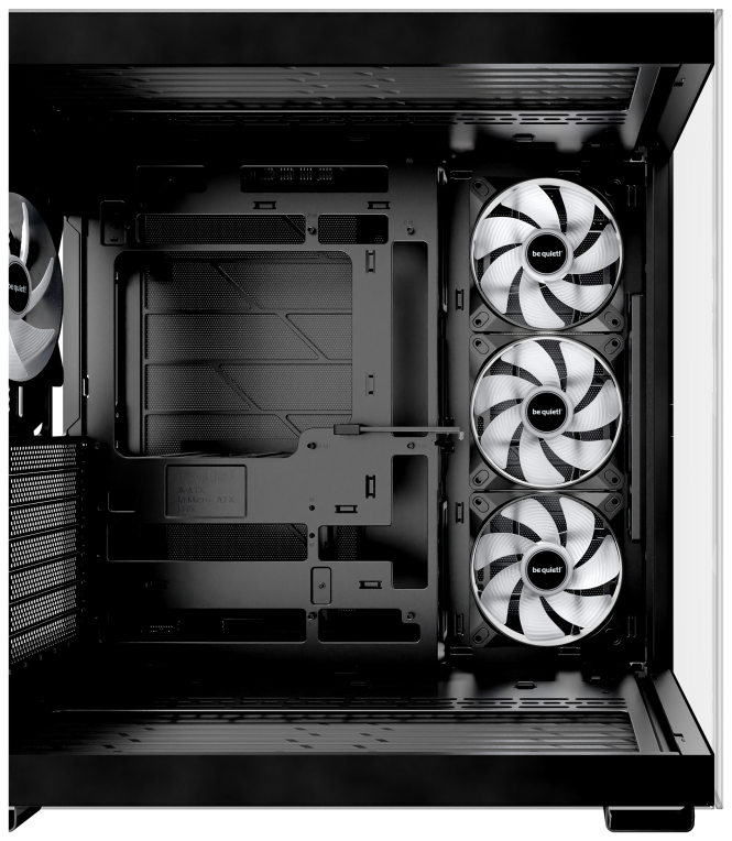 CAJA BEQUIET LIGHT BASE 600 LX ATX 4 VENTX 140MM SIN FUENTE ARGB NEGRO - detalle
