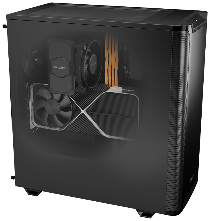 CAJA BEQUIET PURE BASE 501 ATX 1XUSB 3.0 SIN FUENTE NEGRO - detalle