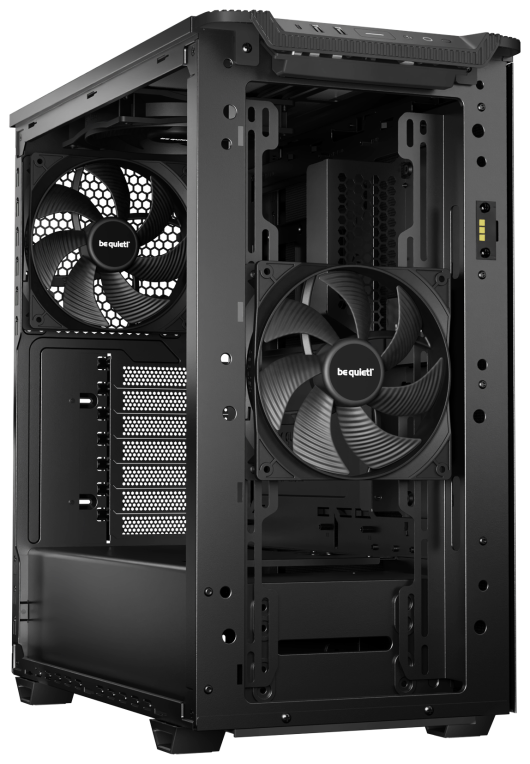 CAJA BEQUIET PURE BASE 501 DX 3X VENT 140 MM S/N NEGRO - detalle