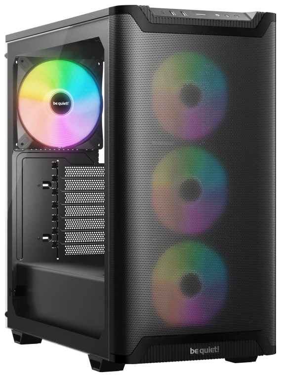 CAJA BEQUIET PURE BASE 501 LX 4XVENT 140 MM S/N NEGRO