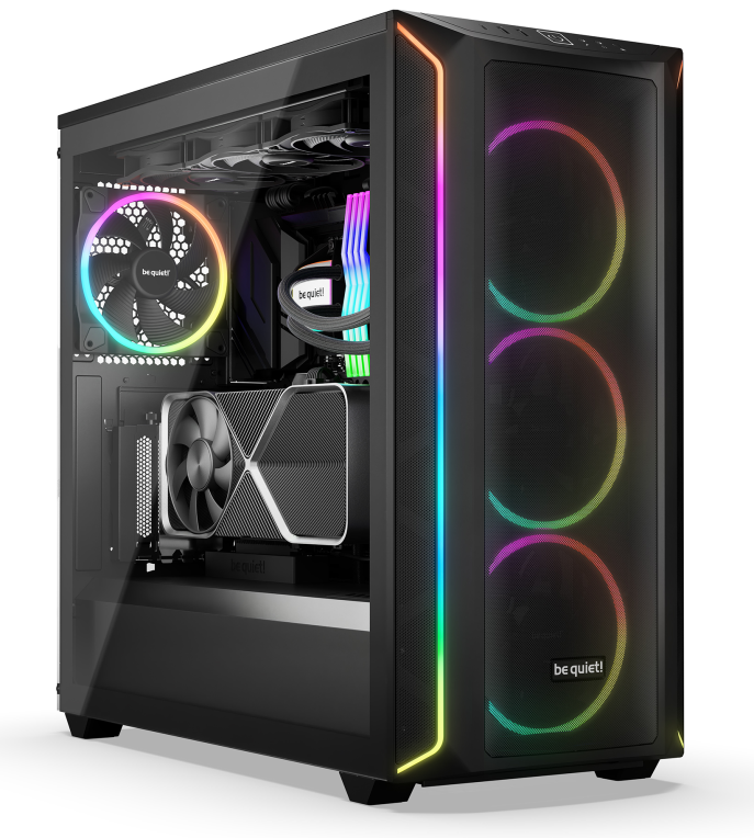 CAJA BEQUIET SHADOW BASE 800 FX E-ATX 1XUSB3.2 SIN FUENTE ARGB NEGRO - detalle