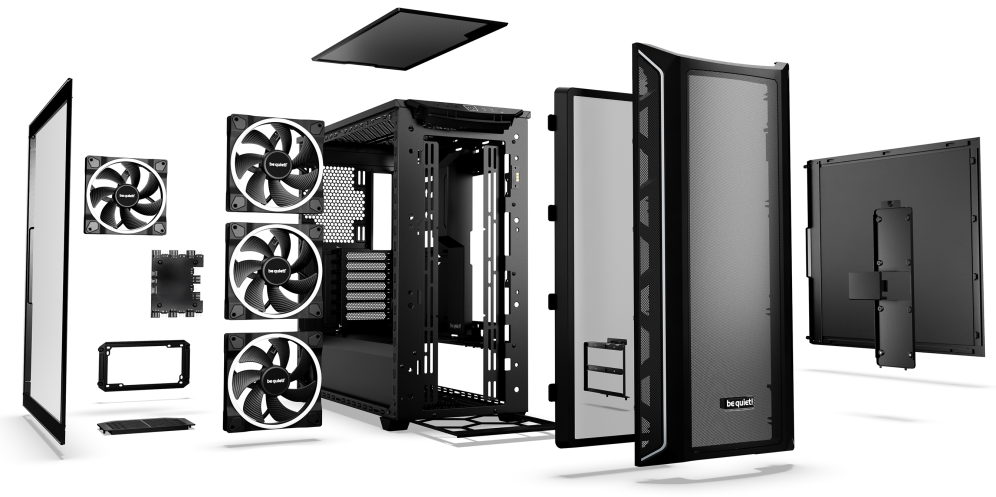 CAJA BEQUIET SHADOW BASE 800 FX E-ATX 1XUSB3.2 SIN FUENTE ARGB NEGRO - detalle