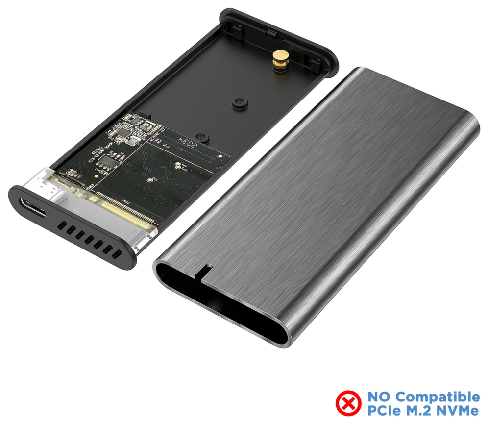CAJA EXTERNA AISENS M.2 NGFF ASM2-007GRY SATA A USB3.1 GEN1 GRIS - detalle