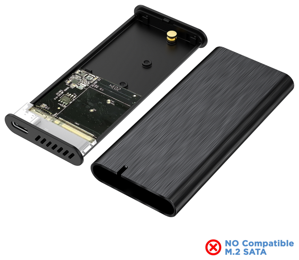 CAJA EXTERNA AISENS M.2 NGFF ASM2-008B NVMe A USB3.2 GEN2 NEGRA - detalle