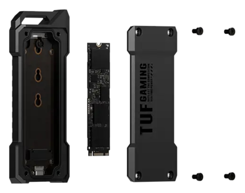CAJA EXTERNA ASUS TUF A1 ESD-T1A BLACK - detalle