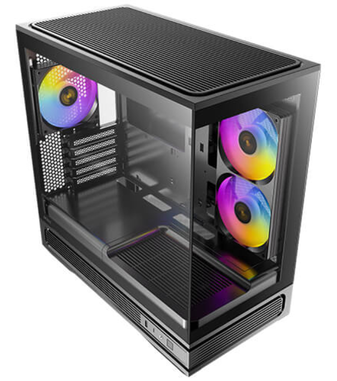 CAJA GAMING ANTEC C2M ARGB COMPACT MICRO ATX NEGRA - detalle