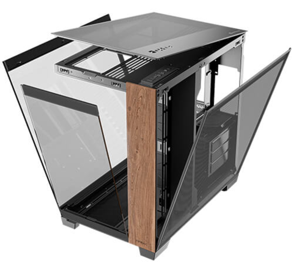 CAJA GAMING ANTEC FISHTANK C8 WOOD E-ATX 2XUSB3.0 ,1XTYPE C 10GBPS S/F - detalle