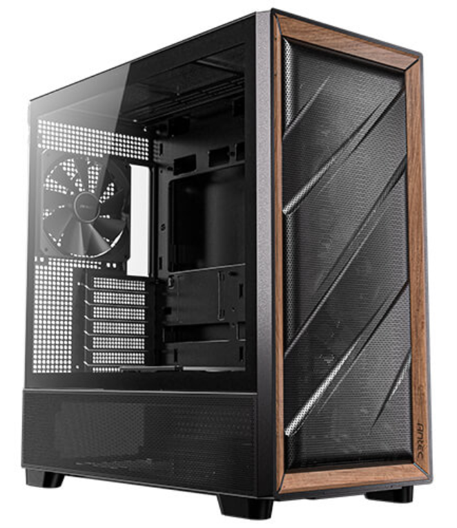 CAJA GAMING ANTEC FLUX E-ATX 2XUSB3.0 ,1XTYPE C 10GBPS S/F WOOD - detalle