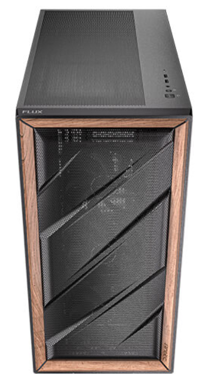CAJA GAMING ANTEC FLUX E-ATX 2XUSB3.0 ,1XTYPE C 10GBPS S/F WOOD - detalle