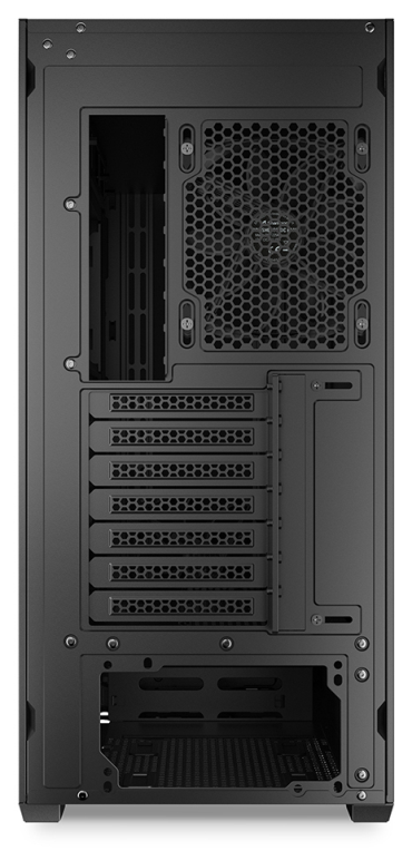 CAJA GAMING ATX SHARKOON AK4 2XVENT 120MM 3XUSB SN FUENTE NEGRO RGB STRIP - detalle