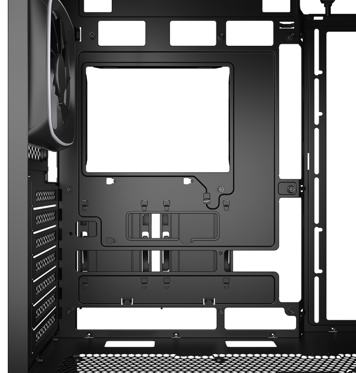 CAJA GAMING ATX SHARKOON AK5G RGB 4XVENT 120MM 3XUSB SN FUENTE NEGRO - detalle