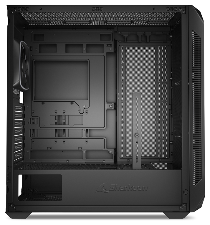 CAJA GAMING ATX SHARKOON AK5G RGB 4XVENT 120MM 3XUSB SN FUENTE NEGRO - detalle