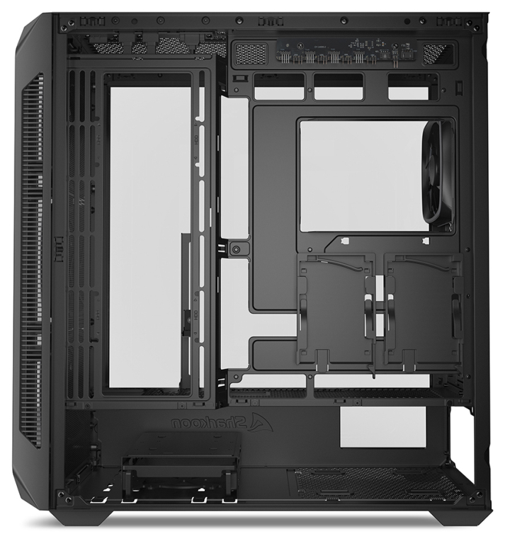 CAJA GAMING ATX SHARKOON AK5G RGB 4XVENT 120MM 3XUSB SN FUENTE NEGRO - detalle
