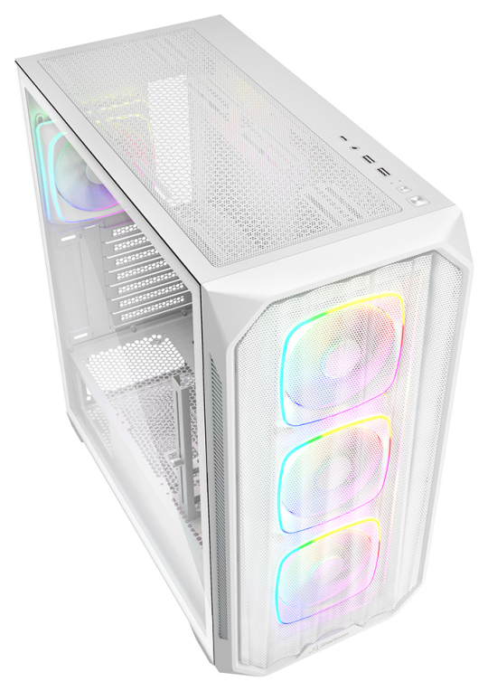 CAJA GAMING ATX SHARKOON NAK5M RGB 4XVENT 120MM 3XUSB SN FUENTE BLANCO - detalle