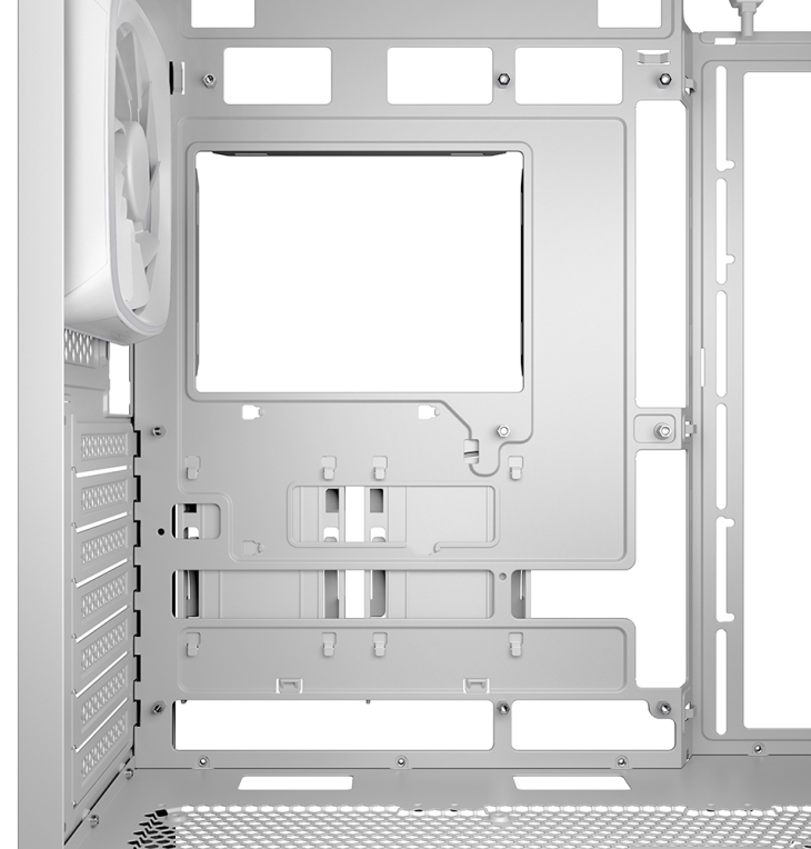 CAJA GAMING ATX SHARKOON NAK5M RGB 4XVENT 120MM 3XUSB SN FUENTE BLANCO - detalle