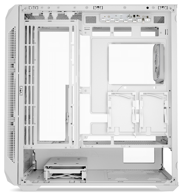 CAJA GAMING ATX SHARKOON NAK5M RGB 4XVENT 120MM 3XUSB SN FUENTE BLANCO - detalle