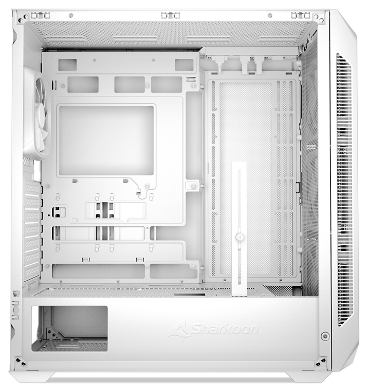 CAJA GAMING ATX SHARKOON NAK5M RGB 4XVENT 120MM 3XUSB SN FUENTE BLANCO - detalle
