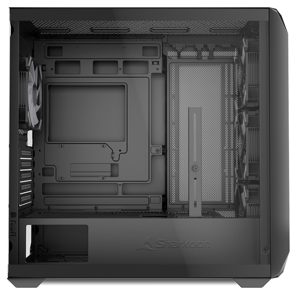CAJA GAMING mATX SHARKOON MK3 3XVENT 120MM 3XUSB SN FUENTE NEGRO - detalle