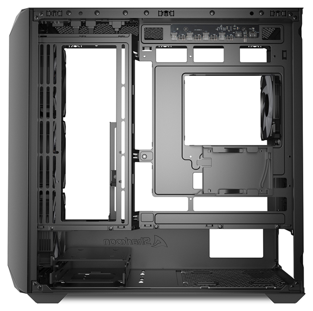 CAJA GAMING mATX SHARKOON MK3 3XVENT 120MM 3XUSB SN FUENTE NEGRO - detalle