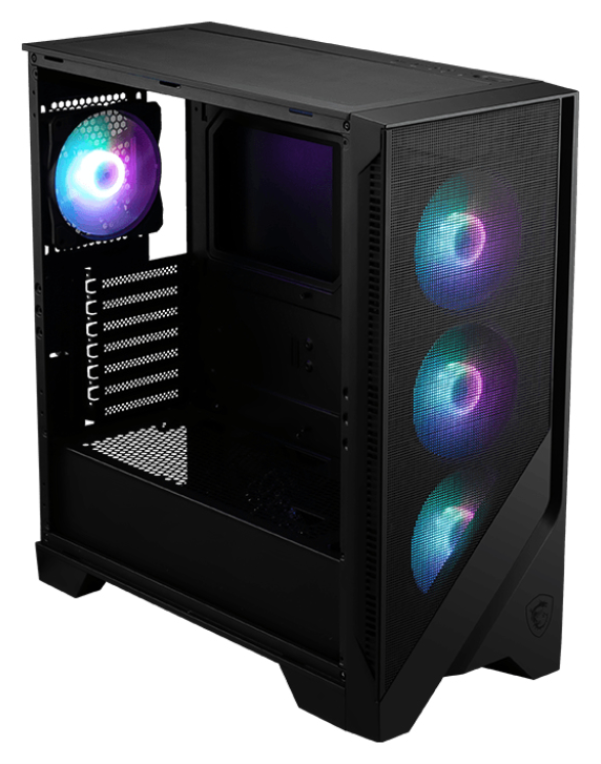 CAJA GAMING MSI MAG FORGE 320R AIRFLOW ATX RGB NEGRO - detalle