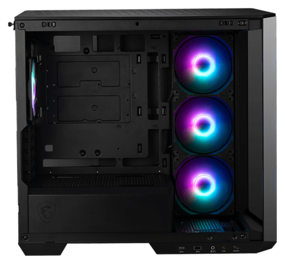 CAJA GAMING MSI MAG PANO M100R PZ M-ATX RGB BLACK - detalle