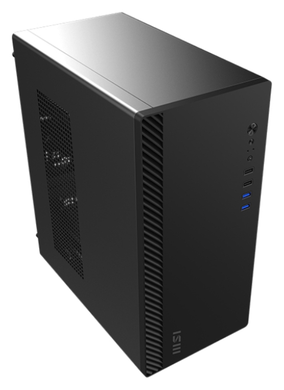 CAJA GAMING MSI PRO SHIELD M100P ATX 2XUSB3.2 RGB NEGRO - detalle