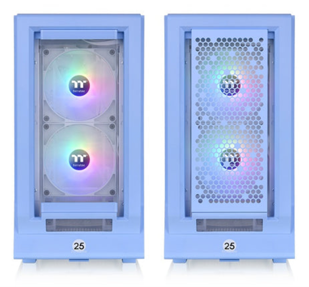 CAJA GAMING THERMALTAKE CERES 350 MX ATX 3XVENT 140 ARGB SN FUENTE HYDRANGEA - detalle