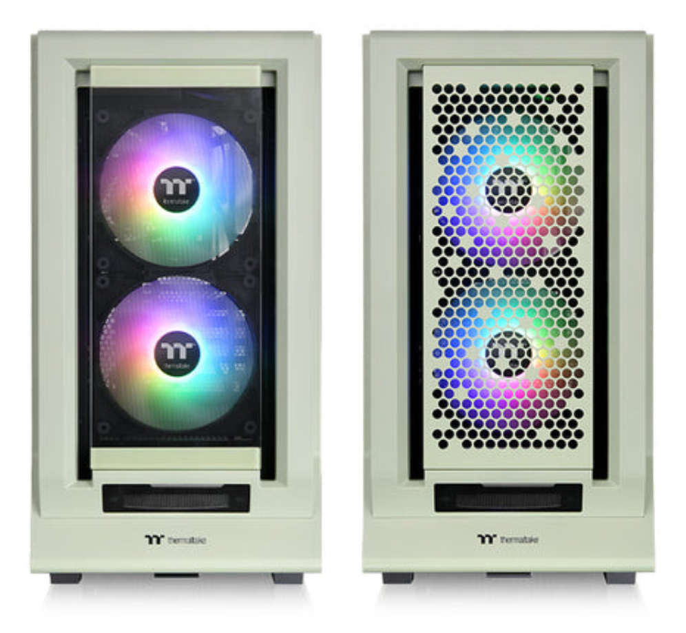 CAJA GAMING THERMALTAKE CERES 350 MX ATX 3XVENT 140 ARGB SN FUENTE MATCHA - detalle
