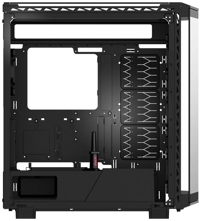 CAJA GAMING XPG BATTLECRUISER II E-ATX 1XUSB-C 2XUSB SIN FUENTE NEGRO - detalle