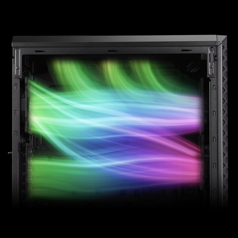 CAJA GAMING XPG DEFENDER PRO E-ATX 2XUSB SIN FUENTE ARGB NEGRO - detalle