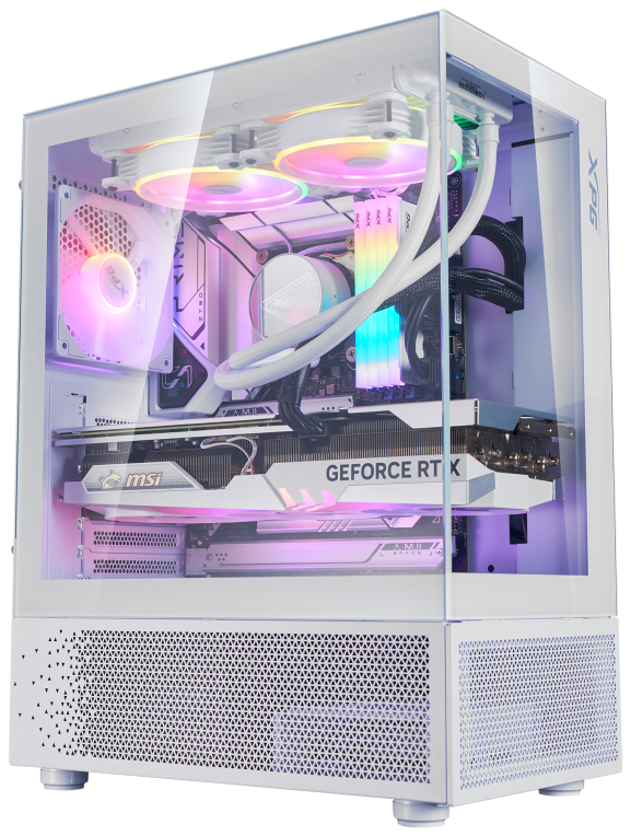 CAJA GAMING XPG INVADER X MINI ATX 1XUSB-C 2XUSB SIN FUENTE ARGB BLANCO - detalle