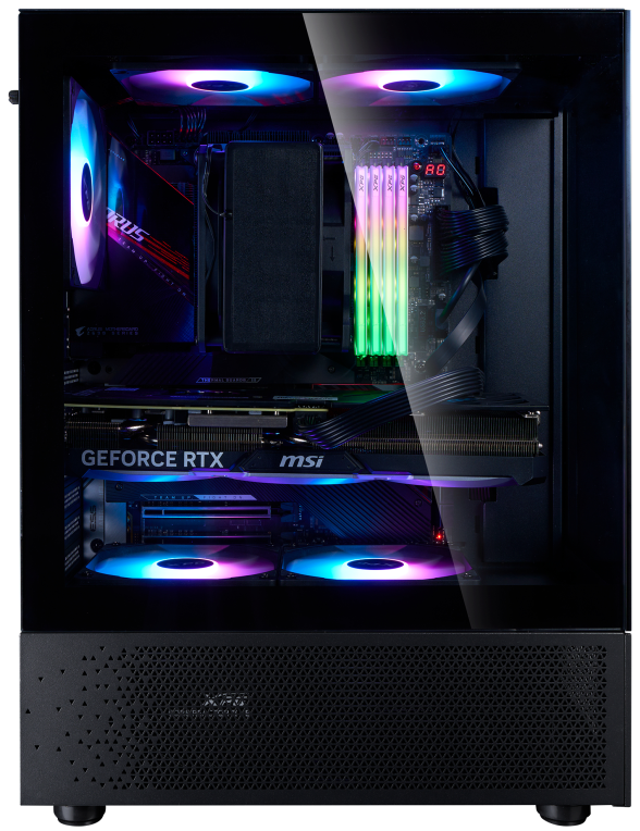 CAJA GAMING XPG INVADER X MINI ATX 1XUSB-C 2XUSB SIN FUENTE ARGB NEGRO - detalle