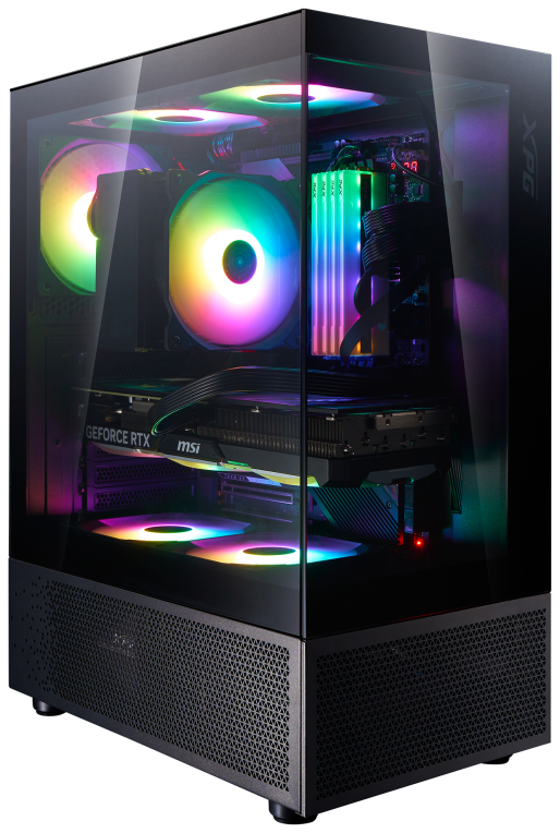 CAJA GAMING XPG INVADER X MINI ATX 1XUSB-C 2XUSB SIN FUENTE ARGB NEGRO - detalle