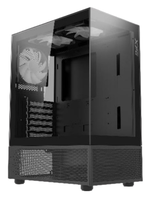 CAJA GAMING XPG INVADER X MINI ATX 1XUSB-C 2XUSB SIN FUENTE ARGB NEGRO