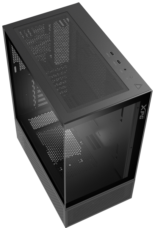CAJA GAMING XPG INVADER X MINI ATX 1XUSB-C 2XUSB SIN FUENTE ARGB NEGRO - detalle