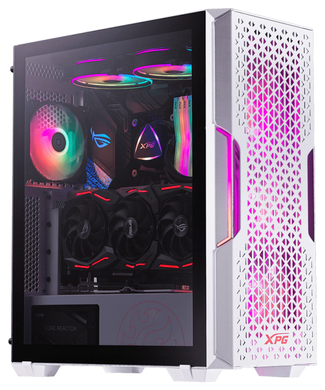 CAJA GAMING XPG STARKER AIR ATX 2XUSB SIN FUENTE BLANCO - detalle