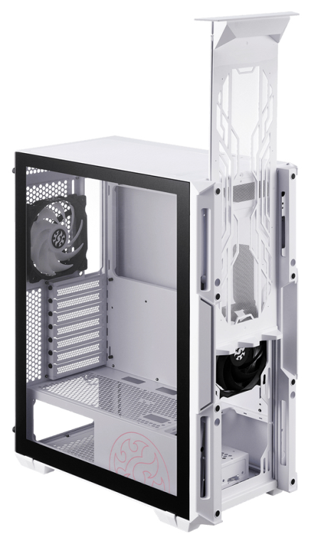 CAJA GAMING XPG STARKER AIR ATX 2XUSB SIN FUENTE BLANCO - detalle